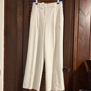 Ann Taylor White Wide Leg Pants